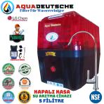 Aqua Deutsche Premıum Kırımızı-Siyah Pompalı Montaj Dahil 8 Litre 5 Filtre 10 Aşama Su Arıtma Cihazı