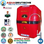 Aqua Deutsche Premıum Kırmızı Siyah Pompalı Montaj Dahil 8 Litre 5 Filtre 10 Aşama Su Arıtma Cihazı