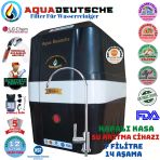 Aqua Deutsche Siyah Beyaz Pompalı Montaj Dahil 12 Litre 7 Filtre 14 Aşama Su Arıtma Cihazı