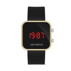 Aqua Di Polo 1987 Apwr032902 Siyah Silikon Dijital Led Unisex Kol Saati