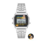 Aqua Di Polo APWA065709 Kadın Gümüş Metal Kordonlu Pop Dijital Retro Saat