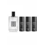 Aqua Di Polo STCC011017 Gran Paradiso 100 ml EDP Erkek Parfüm ve 150 ml Erkek Deodorant 3'lü Hediye Seti