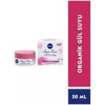 Aqua Hyaluron Organik Gül Suyu İçeren Nemlendirici Jel Yüz Kremi, 50 Ml, 48 Saat Yoğun Nemlendirme, Tüm Cilt Tipleri Için, Işıltılı, Pürüzsüz Cilt