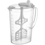Aqua Mix Şeffaf Plastik Sürahi, Mixer Sürahi, Yayık Ayran Sürahisi