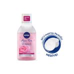 Aqua Rose Micellar Gül Suyu İçeren Çift Fazlı Makyaj Temizleme Suyu 400ml,Makyaj Pamuğu Hediye