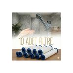 Aqua Sara 10 Adet Filtreli Duş Başlığı Uyumlu Yedek Filtresi Kireç Kir Pas Önleyici