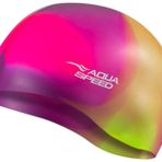 Aqua Speed Renkli Bone + Küçük Mikrofiber Havlu | Kadın ve Erkek | Banyo Bone Silikon | Çocuklar Yetişkinler için Renkli Yüzme Şapkaları | Su Geçirmez Yüzme Başlığı | Banyo Başlığı, Şapka Tasarımları: 65. Renkli / 32