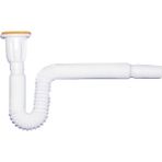 Aqua Uzun Körüklü 138 cm Beyaz Lavabo Sifonu
