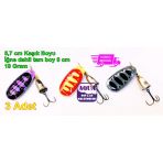 Aquaav Döner Kaşık 18 Gram 5,7 Cm 3'Lü Set Turna Kaşığı Metal Döner Olta Spin At Çek Kaşığı