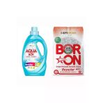 Aquabor Sıvı Çamaşır Deterjanı Renkliler İçin 33 Yıkama + Boron Toz 4 Kg Beyazlar İçin 26 Yıkama