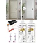 Aquacool Trend 101- Beyaz Çelik Kapı Mutfak Dolabı Banyo Dolabı Fayans Beyaz Eşya Parke Pvc Pencere Boyama Seti 1000 ml - standart