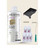 Aquacool Trend Su Bazlı Akrilik Hobi Boya 1000 ml Rulo Katalizör Boyacı Tavası Hibrit Dönüşüm Boyası Seti Ral 9010 - P. Beyaz