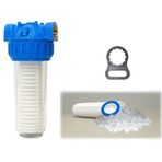 Aquafer 10 inç 1 inç 100 Micron Yıkanabilir Siliphos Kireç Önleyici Su Filtresi