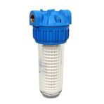 Aquafer 10 İnç 1 İnç Girişli Yıkanabilir Su Arıtma Filtresi
