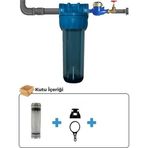 Aquafer 10 Inç (3/4 Inç Girişli) Siliphoslu Yıkanabilir Su Arıtma Filtresi Kirece Karşı Etkili