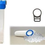Aquafer 20 inç Silifoz Kireç Önleyici Yıkanabilir Su Filtre 1.1/4 inc 50 Mikron
