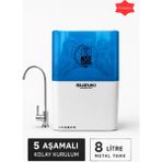 Aquafit Pompalı Su Arıtma Cihazı 5 Aşamalı Tezgah Altı Ev Tipi Içme Suyu Arıtma Sistemi