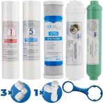 Aquaflo Açık Kasa Su Arıtma Cihazı İçin 5'li Alkali Filtresi Membransız (Ak-5-Alk)