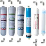 Aquafly 12" Inline 6'lı Takım Detox Infrare Su Arıtma Filtresi Kapalı Kasa Cihaz Uyumlu - Mavi