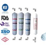 Aquafly Membransız Aquafly 12" Inline 4lü Su Arıtma Filtresi Kapalı Kasa Cihaz Uyumlu