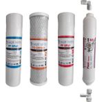 Aquafly ( Membransız ) Aquafly Su Arıtma Filtresi 4lü Takım Arıtıcı Filtresi 10" Açık Kasa Uyumlu - Renkli