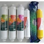 Aqualine 6'lı Kapalı Kasa Inlıne Filtre Seti Çift Karbon,platınum Membran