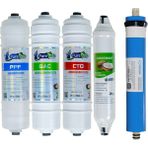 Aquames Puretech Su Arıtma Filtre Seti PP Sediment Karbon Blok