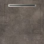 Aquanit 80x80 Beton Gri Slope Line+Sifon