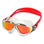 Aquasphere Vista Titanium Mirror Yüzme Maskesi Aynalı, Renk: Beyaz/Kırmızı