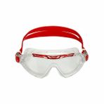 Aquasphere Vista XP - Üniseks yüzme maskesi, Şeffaf Lens (Şeffaf/Kırmızı)