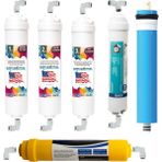 Aquatime Kapalı Kasa 12" Inç 6 Aşamalı Inline Filtre Seti (Nsf Onaylı) Standart Membranlı (Aquatime)