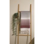 AQUATOLIA Gökkuşağı Peştemal - %100 Pamuk- 100X180- Peştemal- Plaj Havlusu- Çizgi Desen - Bordo - 100 × 180 cm