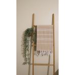 AQUATOLIA Kadyanda Peştemal - %100 Pamuk- 100X180- Peştemal- Plaj Havlusu- Çizgi Desen - Bej - 100 × 180 cm