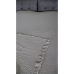 AQUATOLIA Müslin Çift Kişilik Yatak Örtüsü - Pike - 200/220 - Bej - 200 x 220 cm