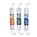 Aquaturk Su Arıtma Ihlas Aura Cebilon Plus 3'lü Filtre Seti Inline Sistem Eco Seri (Beyaz)