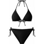 Aquella Ajurlu Siyah Üçgen Bikini Takım - 38