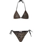 Aquella Gold Leopar Desen Siyah Bikini Takım - 38