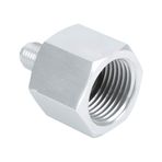 aqxreight Alüminyum CO2 Regülatörü Adaptör Konnektörü Uydurma Homebrew Bira Kegging Bira Malzemeleri (3/8 - W21.8)