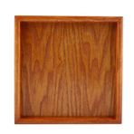 aqxreight Kare Masif Ahşap Çay Tepsisi Kahve Suşi Aperatifler Kafe Mağazaları Restoran Suşi Restoranı Ve Ev Kullanımı Için Servis Tabağı Kahverengi (22 * 22cm)