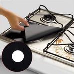 aqxreight Mutfak Siyahı Için Gaz Sobası Koruyucu Yeniden Kullanılabilir Fiberglas Koruyucu Mat Pad (BLACK)