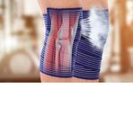 aqxreight Yüksek Esneklik Sarma Diz Desteği Sıkıştırma Bandajı 180 Cm Spor Koruyucu Dişli (BLUE)