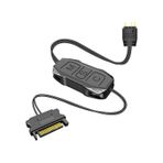 Ar-1 Argb Denetleyici Kabloyu Uzat Geniş Uyumluluk 3 Pin - Sata Pin Güç Kaynağı Siyah Mini Rgb Denetleyici