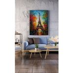 Ar Ajans Kanvas Tablo Colerful Paris Eyfel Kulesi Dekoratif Kanvas Tablo 40 X 60