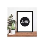 Ar Ajans Kanvas Tablo Hello Temalı Çerçeve Görünümlü Salon Koridor Mutfak Mdf Tablo 20 X 30 ARMDF1002905