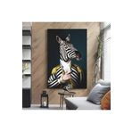 Ar Ajans Kanvas Tablo Zebra In Uniform Dekoratif Çizim Tasarım Kanvas Tablo 30 X 40