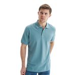 Ar-ma Erkek Battal Büyük Beden Polo Yaka Tişört Regular Fit%100 Pamuk Pike Basic Y29374870302 Mavi-M24