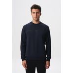 Ar-ma Erkek Bisiklet Yaka Sweatshirt Yazi Baskili Cepsiz Örme Kumaş Slim Fit%80 Pamuk%14 Polyester%6 Elastan Scuba İnterlok K28124988801 Lacivert-L1