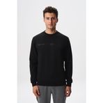 Ar-ma Erkek Bisiklet Yaka Sweatshirt Yazi Baskili Cepsiz Örme Kumaş Slim Fit%80 Pamuk%14 Polyester%6 Elastan Scuba İnterlok K28124988801 Siyah-S1