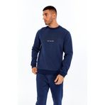 Ar-ma Erkek Bisiklet Yaka Sweatshirt Yazi Baskili Cepsiz Örme Kumaş Slim Fit%80 Pamuk%14 Polyester%6 Elastan Scuba İnterlok K30124685002 İndigo-İ1