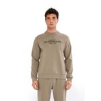 Ar-ma Erkek Bisiklet Yaka Sweatshirt Yazi Baskili Cepsiz Örme Kumaş Slim Fit%80 Pamuk%14 Polyester%6 Elastan Scuba İnterlok K30124685502 Gri-Bej G8